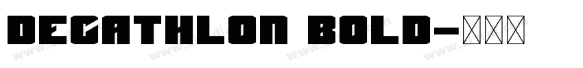 DECATHLON Bold字体转换